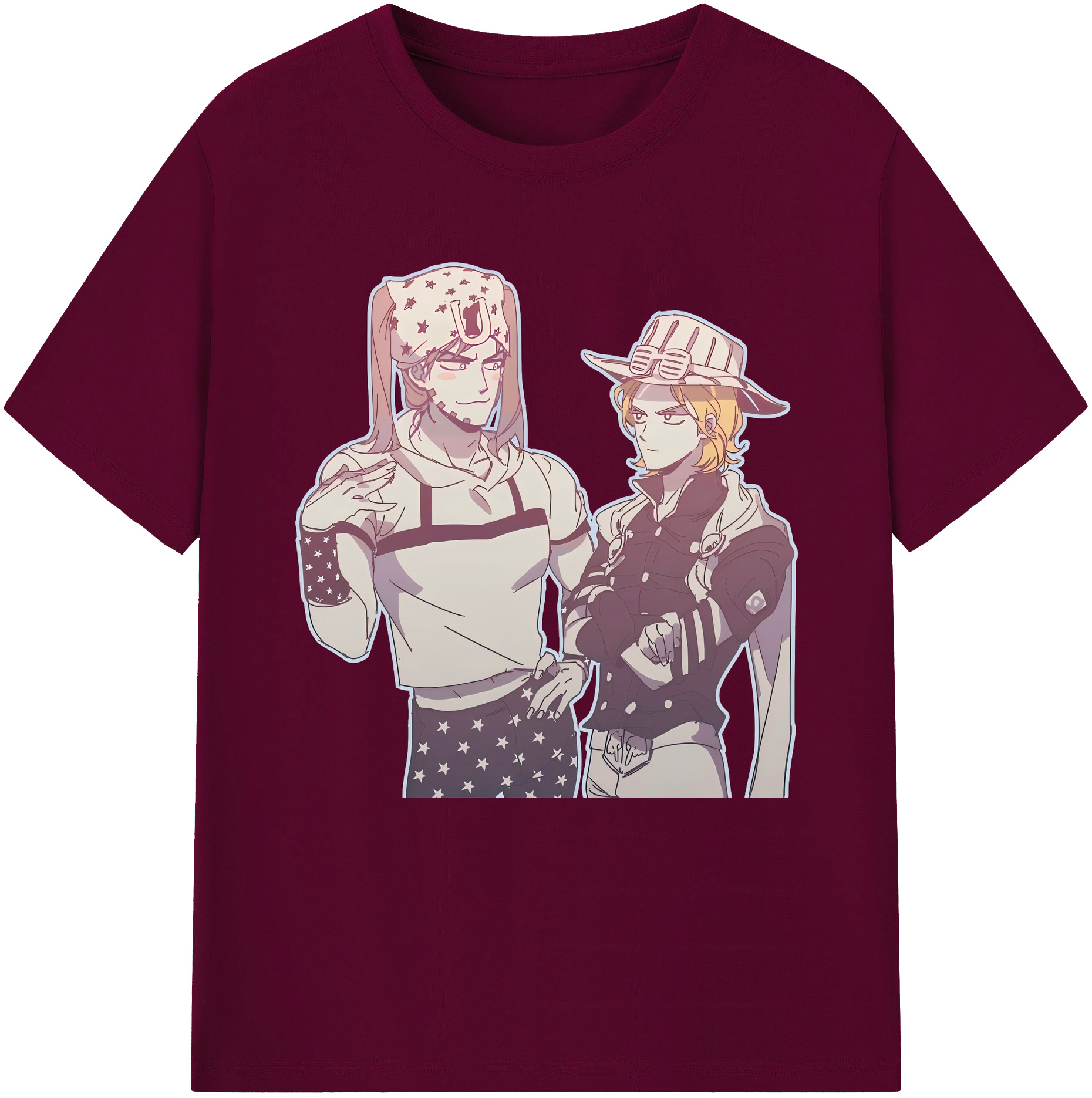 （画像用） ジョジョの奇妙な冒険 JoJo's Bizarre Adventure レディースカジュアルプリントTシャツ（綿100％）